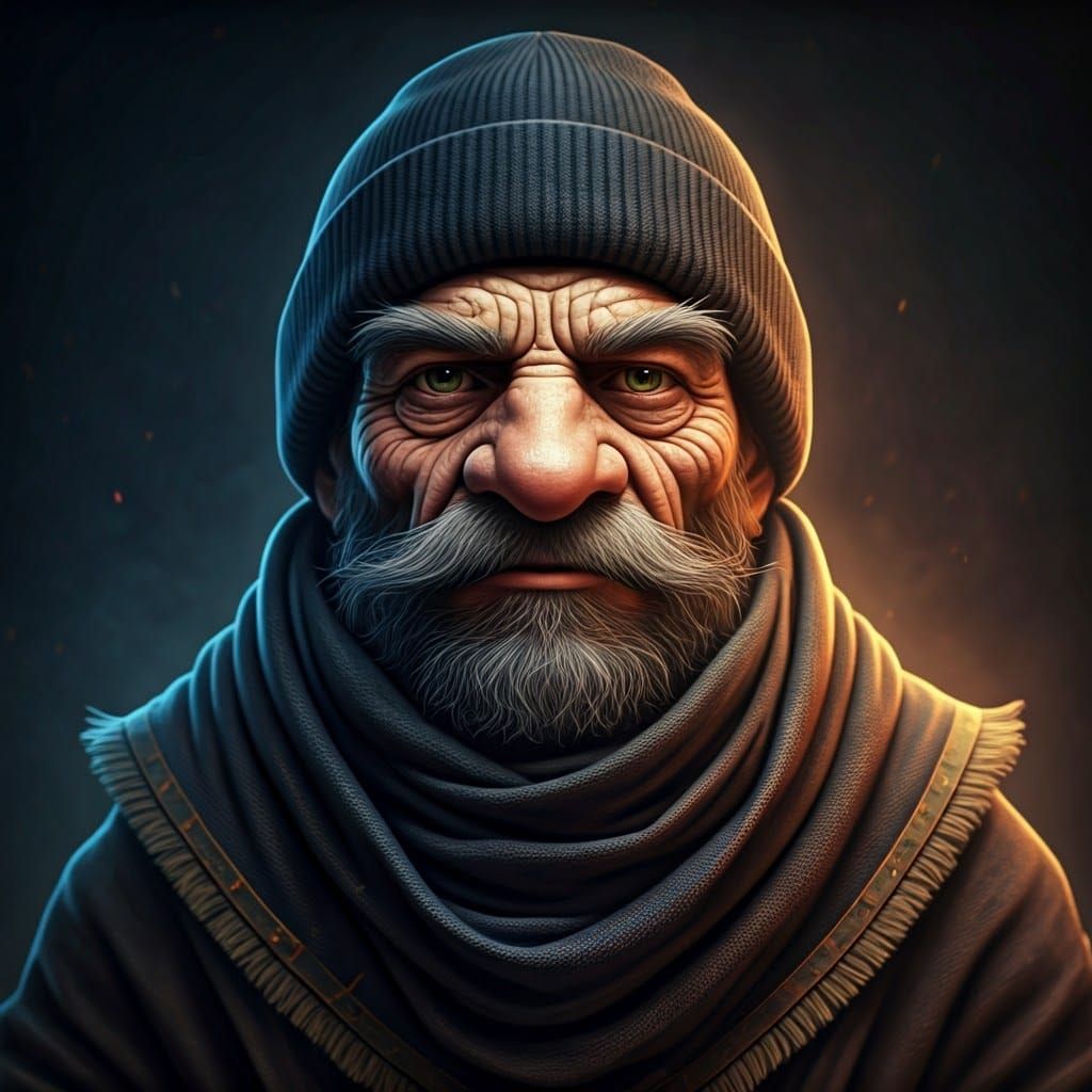 Mystical Gnome Warlock in Ancient, Earthy Tones