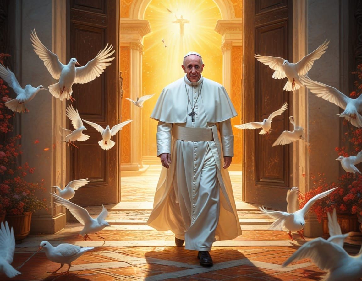 Pope Francis Enters a Heavenly Realm