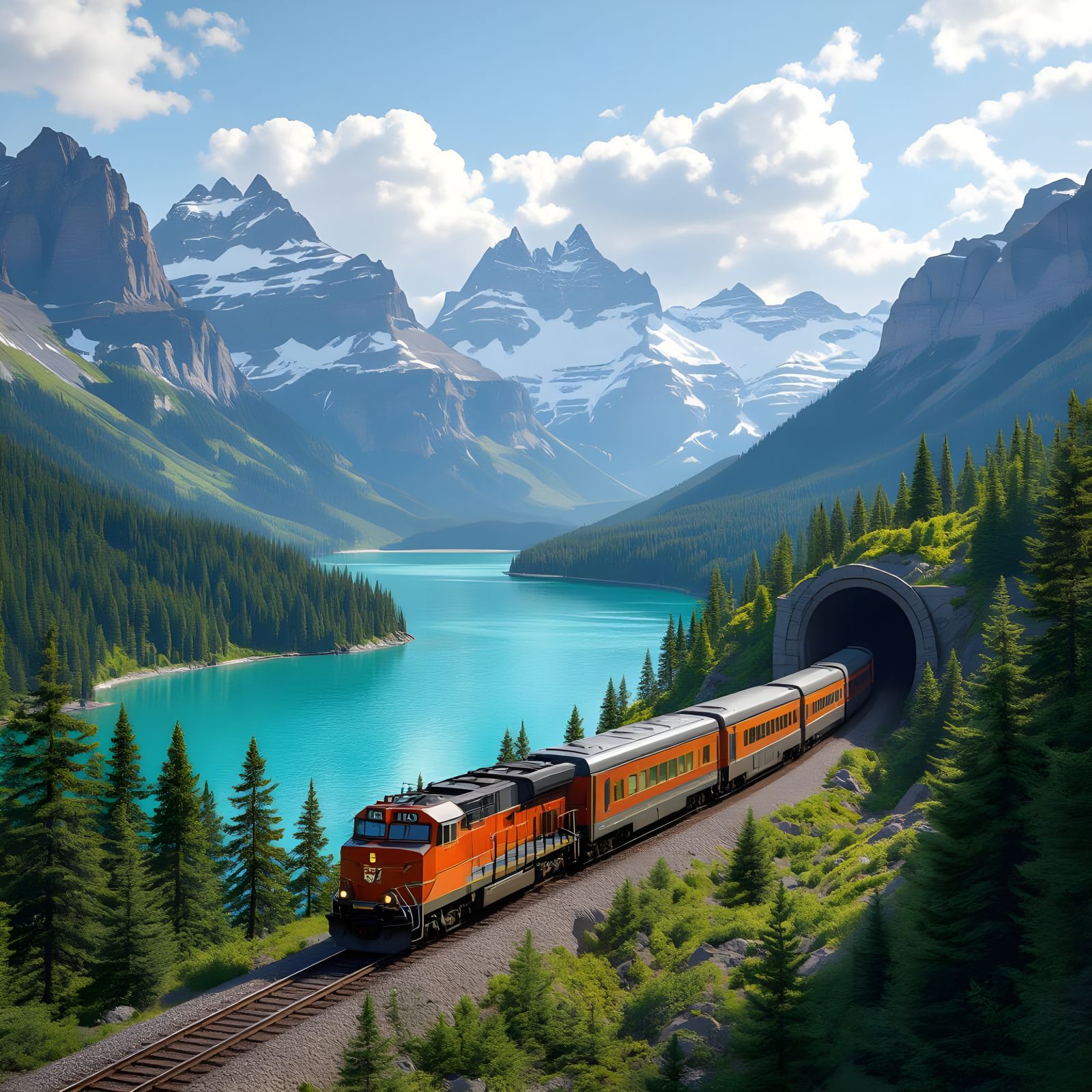 Canadian Rockies Train Journey: Breathtaking Mountain Views