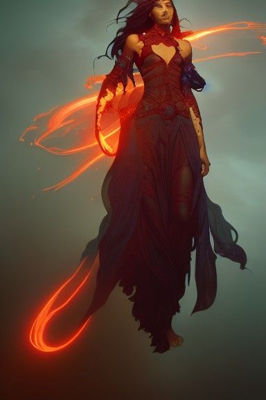 Bloodstone Wizard Portrait in Hyperrealistic Style