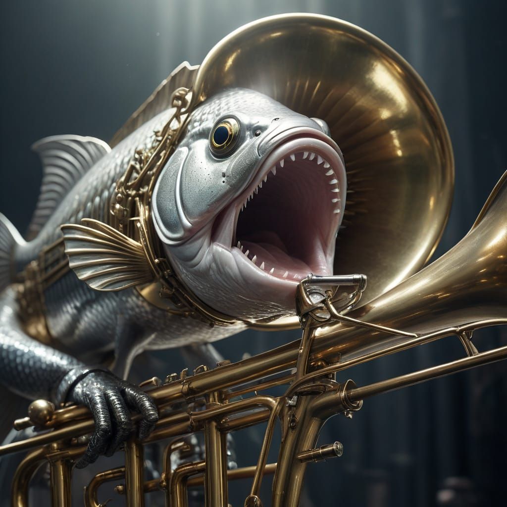 Silver Fish Plays Industrial Trombone in Surrealist Masterpi...
