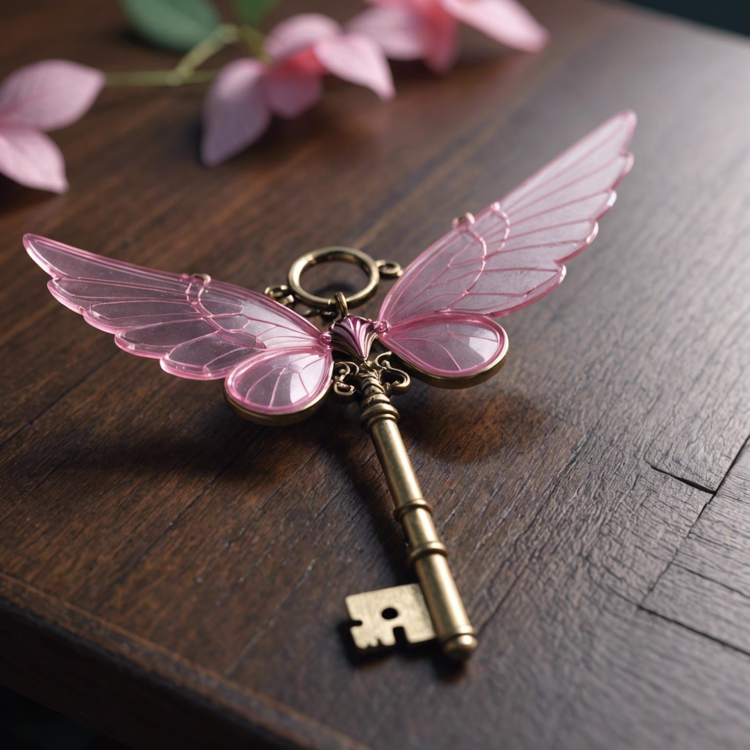 Pink Fairy Key Close-Up in 3D Realism