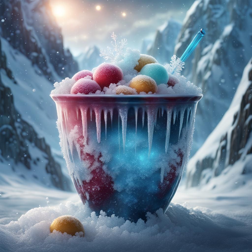 Cinematic Slushie Cup Digital Matte Painting