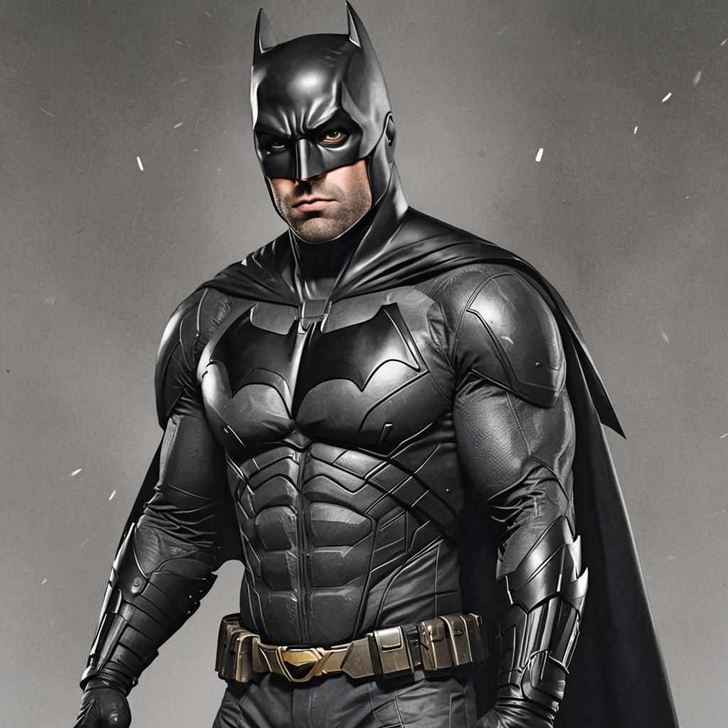 Brooding Superhero Character in Cinematic Style