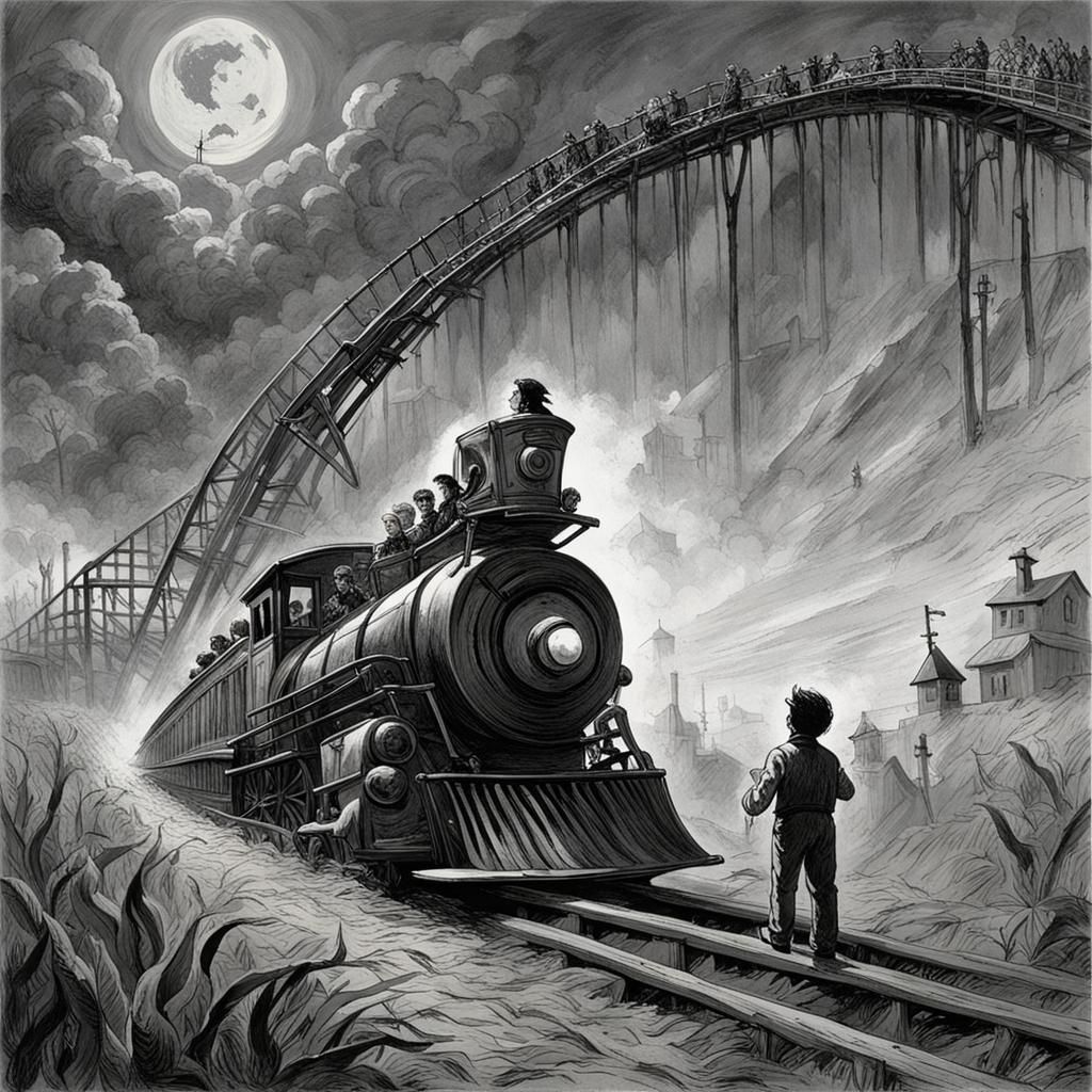 Malachi on a Rollercoaster: Horror Art