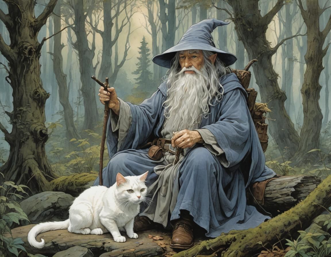 Gandalf and The White Cat