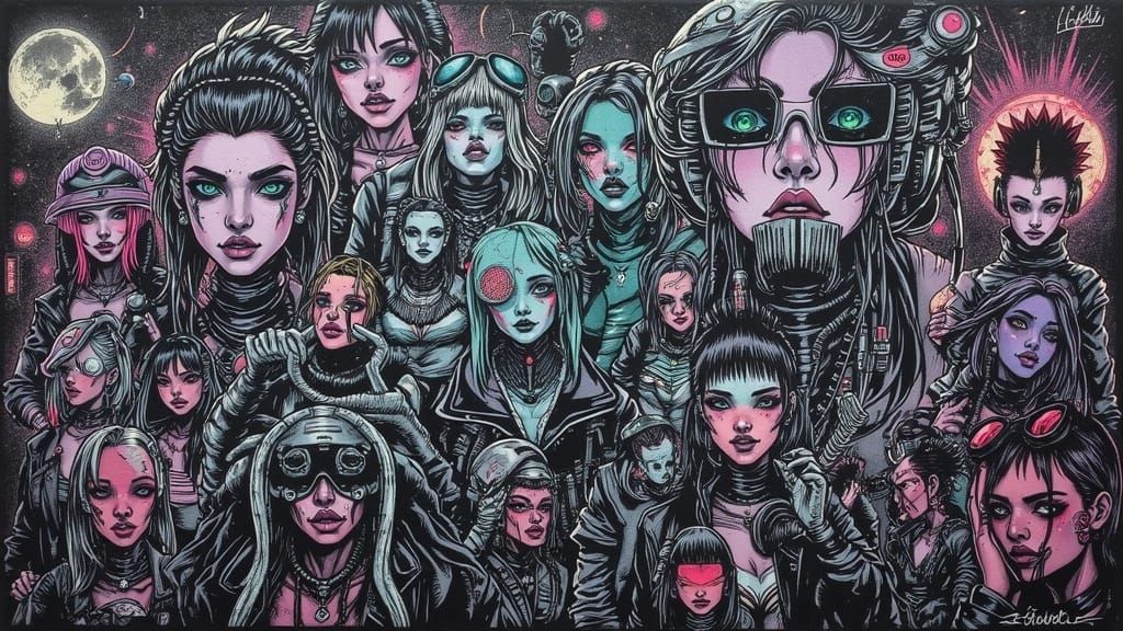 Multitude of Eyes in a Swirling Vortex