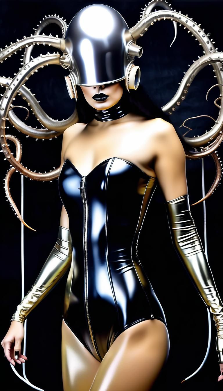 Our Lady of Guadalupe in Retropunk Style