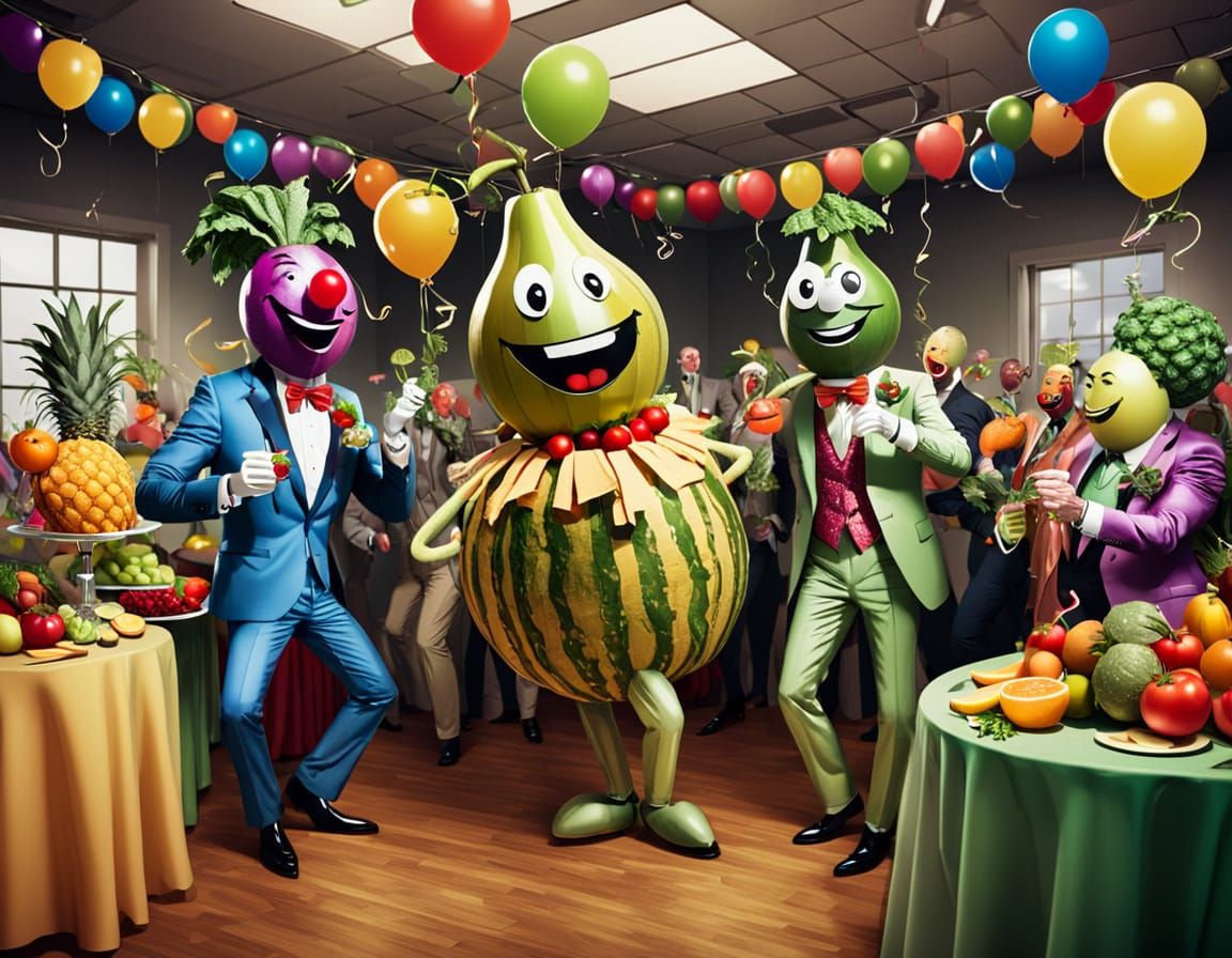 Fruits and Veggies in Prom Attire Dance the Night Away in Di...