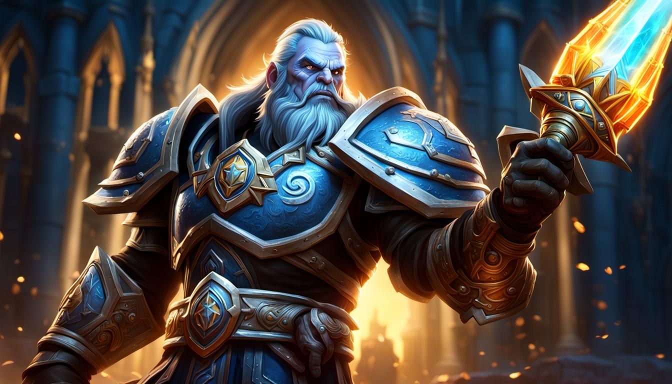 World of Warcraft Paladin Ready for Battle