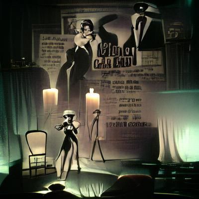 Dramatic Spotlight on Empty Stage