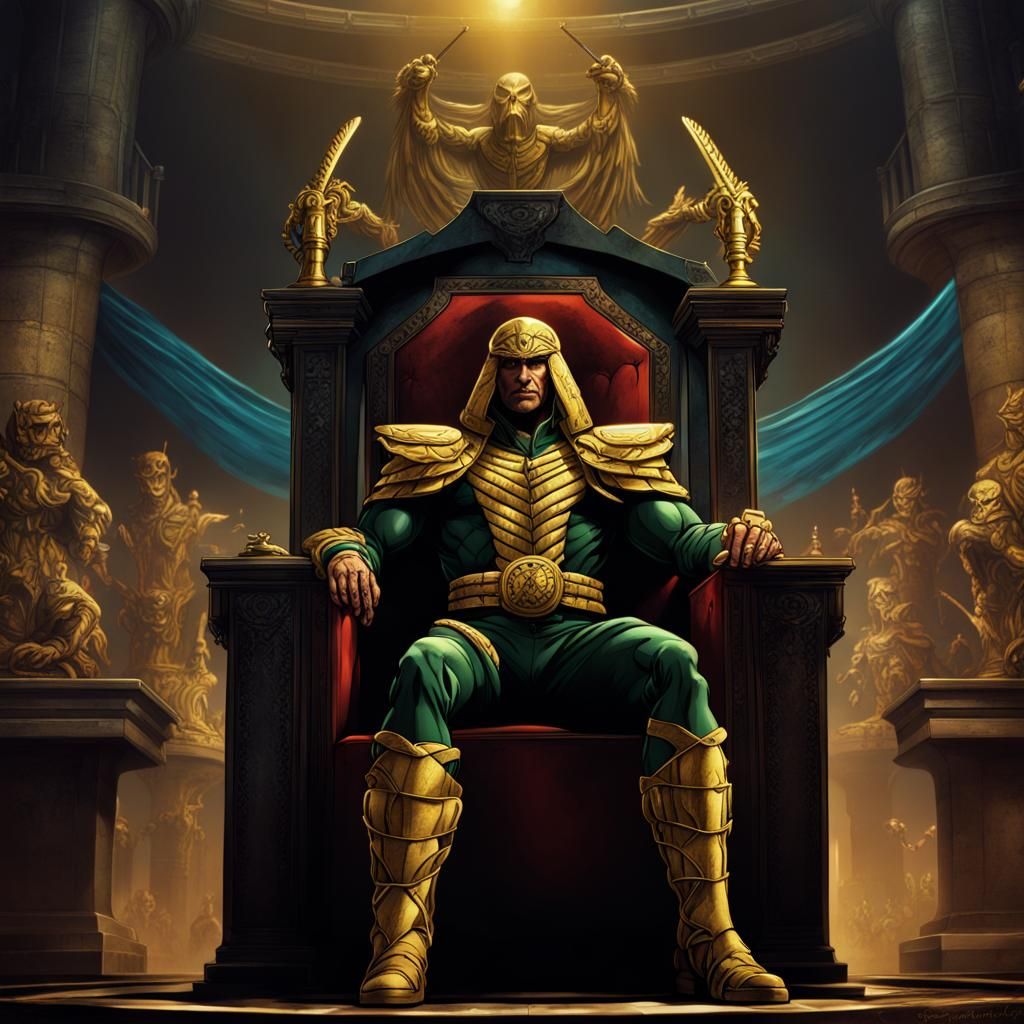 Serpentor Commands His Forces: Comic Book Artwork