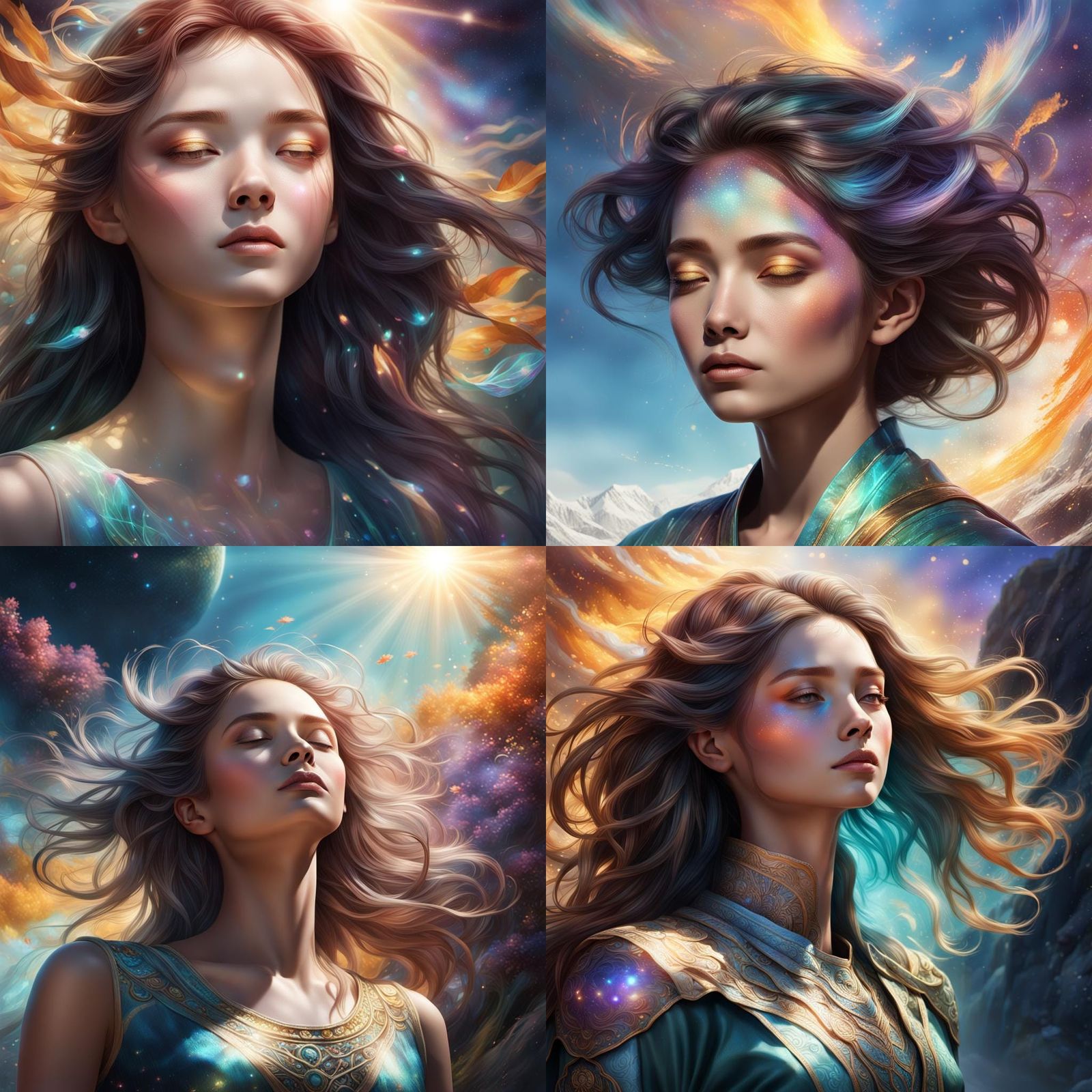 Ethereal Beauty: Serene Basking in Sunlight