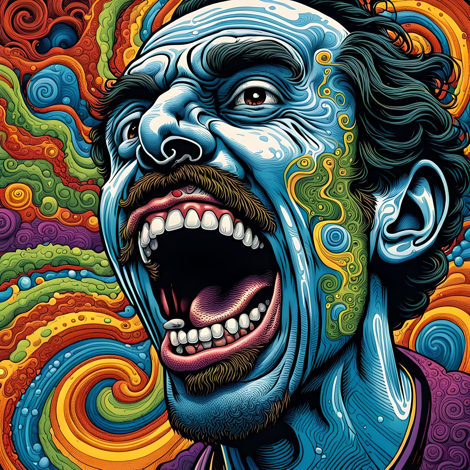 "Dad released a BELCH from the pit of his stomach!"