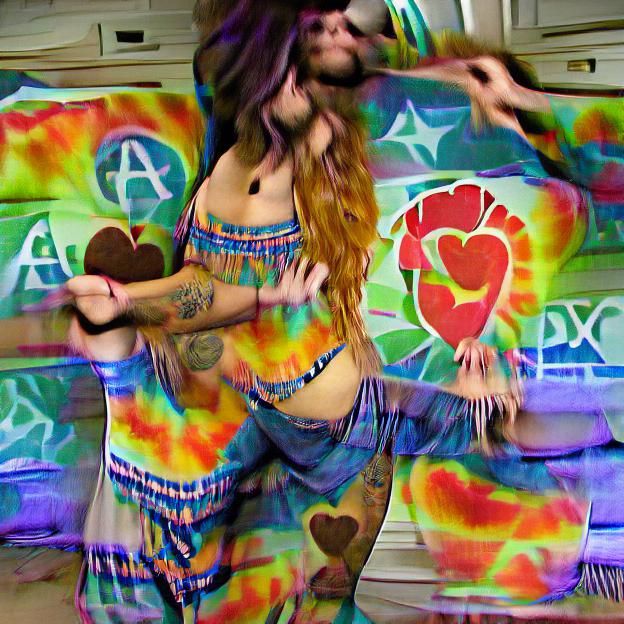 Trippy Hippie Portrait of Alexandria Rose
