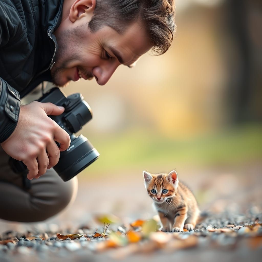 Whimsical Moment Captured in Soft Focus