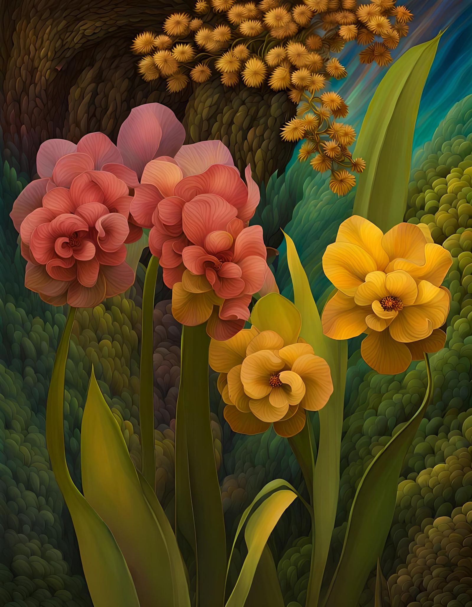 Bifurcated Folderal in Glassigami Inkwave Style