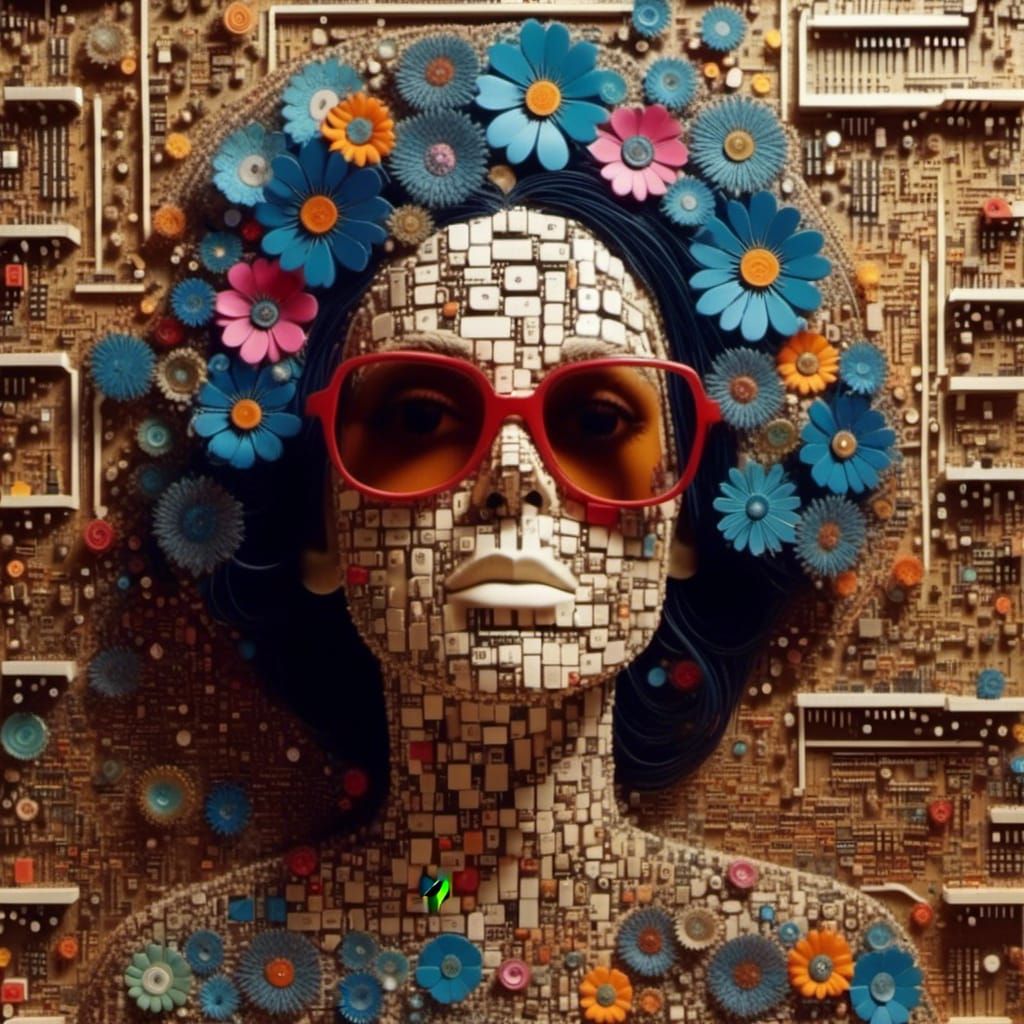 Surreal Paisley Dreamscape: A Fauvist Oil Painting