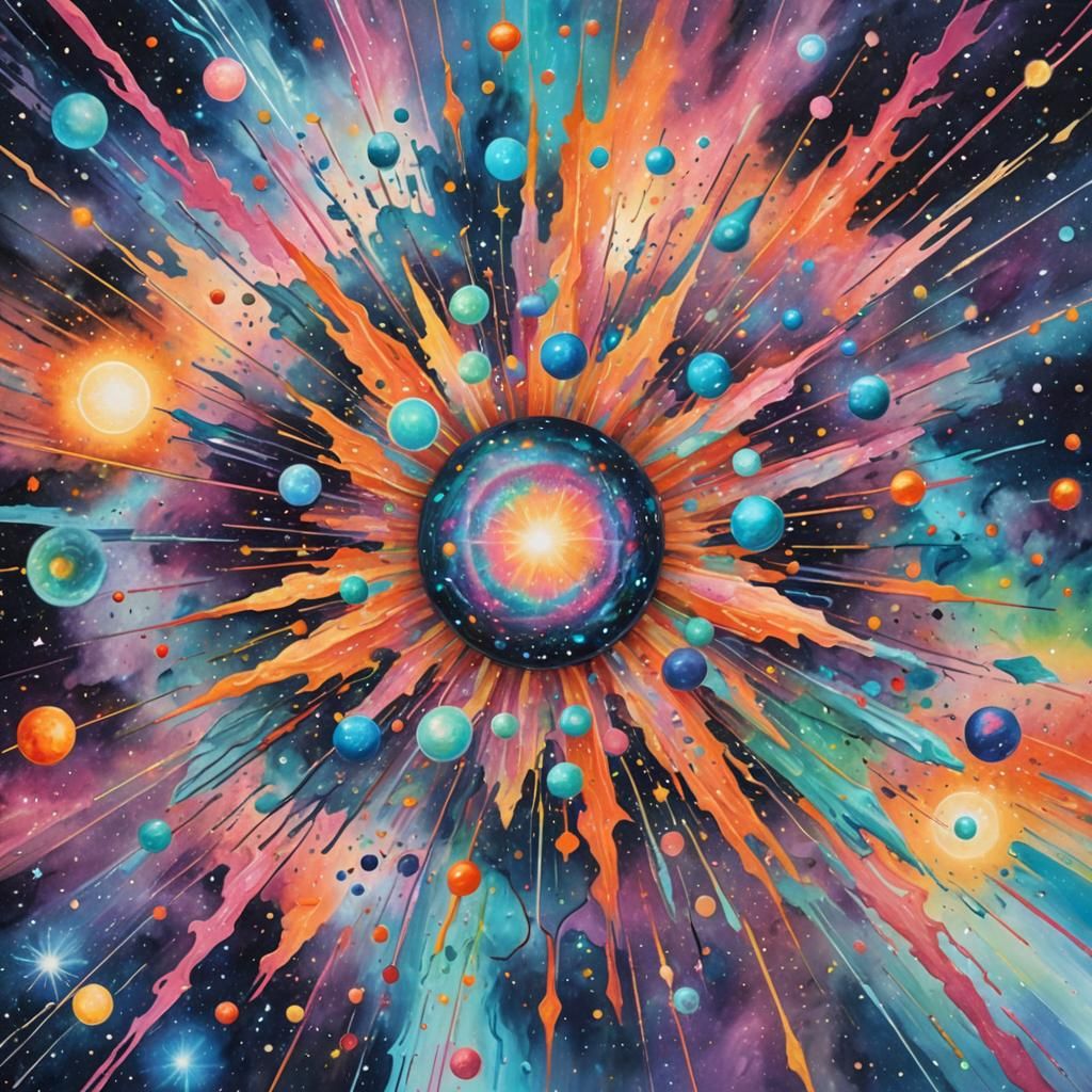 Big Bang: A Holographic Cosmic Pastel Painting