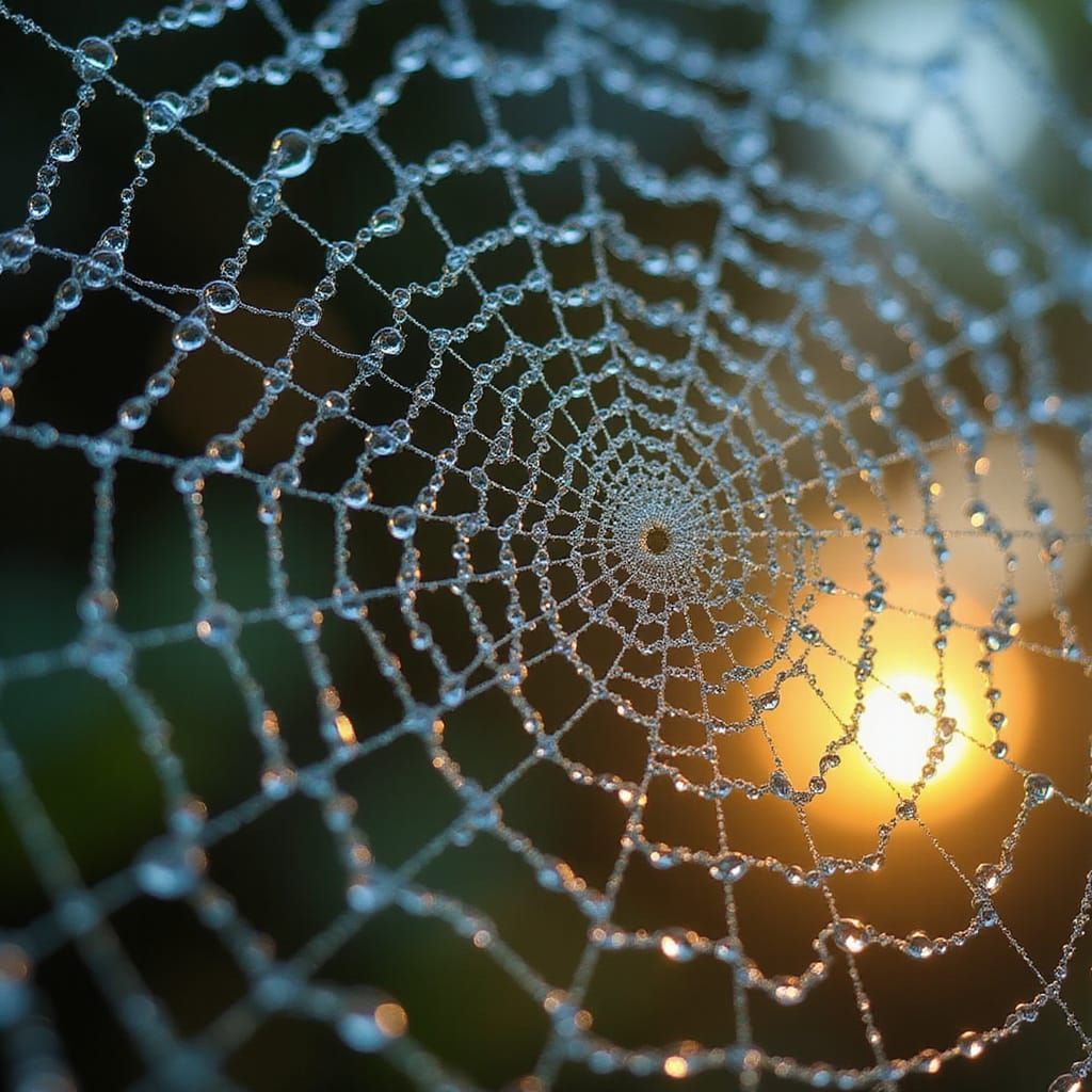 Fractal Geometry Web in Vibrant Colors