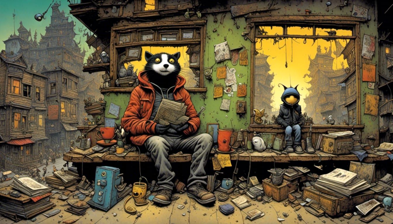 Epic Slum Masterpiece Inspired by 2000s Aesthetic