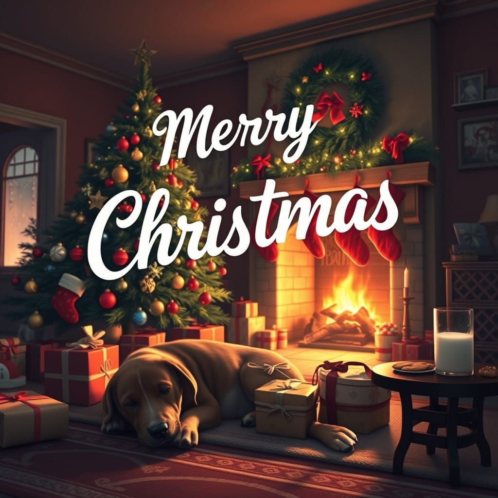 Warm Winter Wonderland Christmas Scene