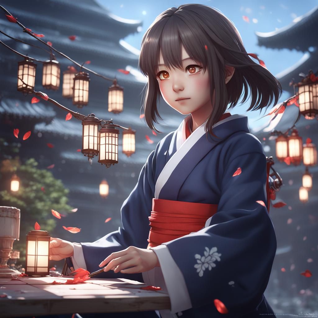 Aesthetic 3D Anime Art of Hanako-San