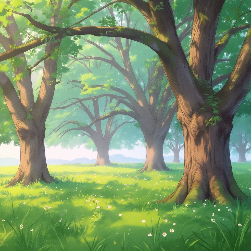 Serene Natural Space Held in Time