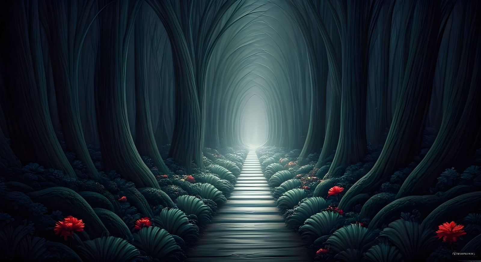 FLOWERS IN THE WOODS