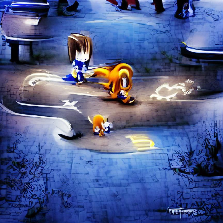 Sonic the Hedgehog and Tails Illustration
