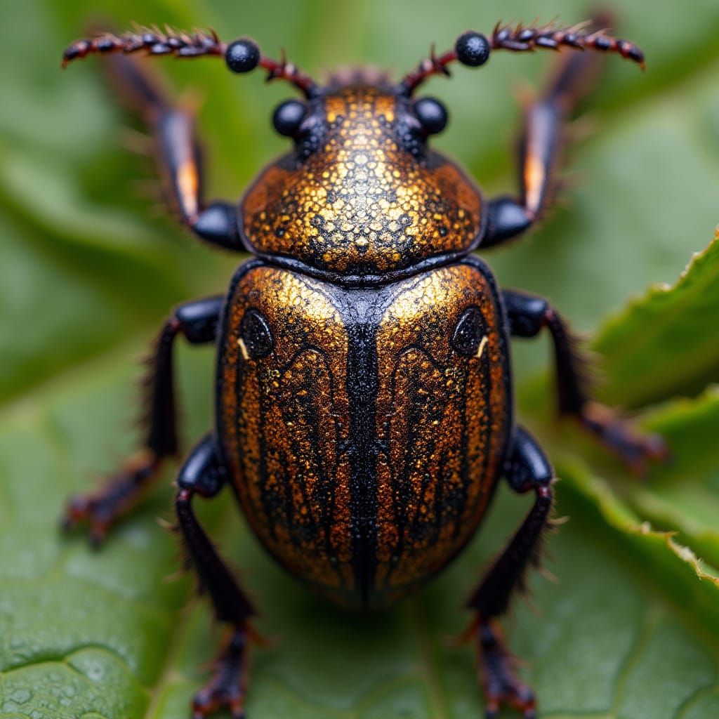 Mandelbrot Beetle: Intricate Fractal Insect Art