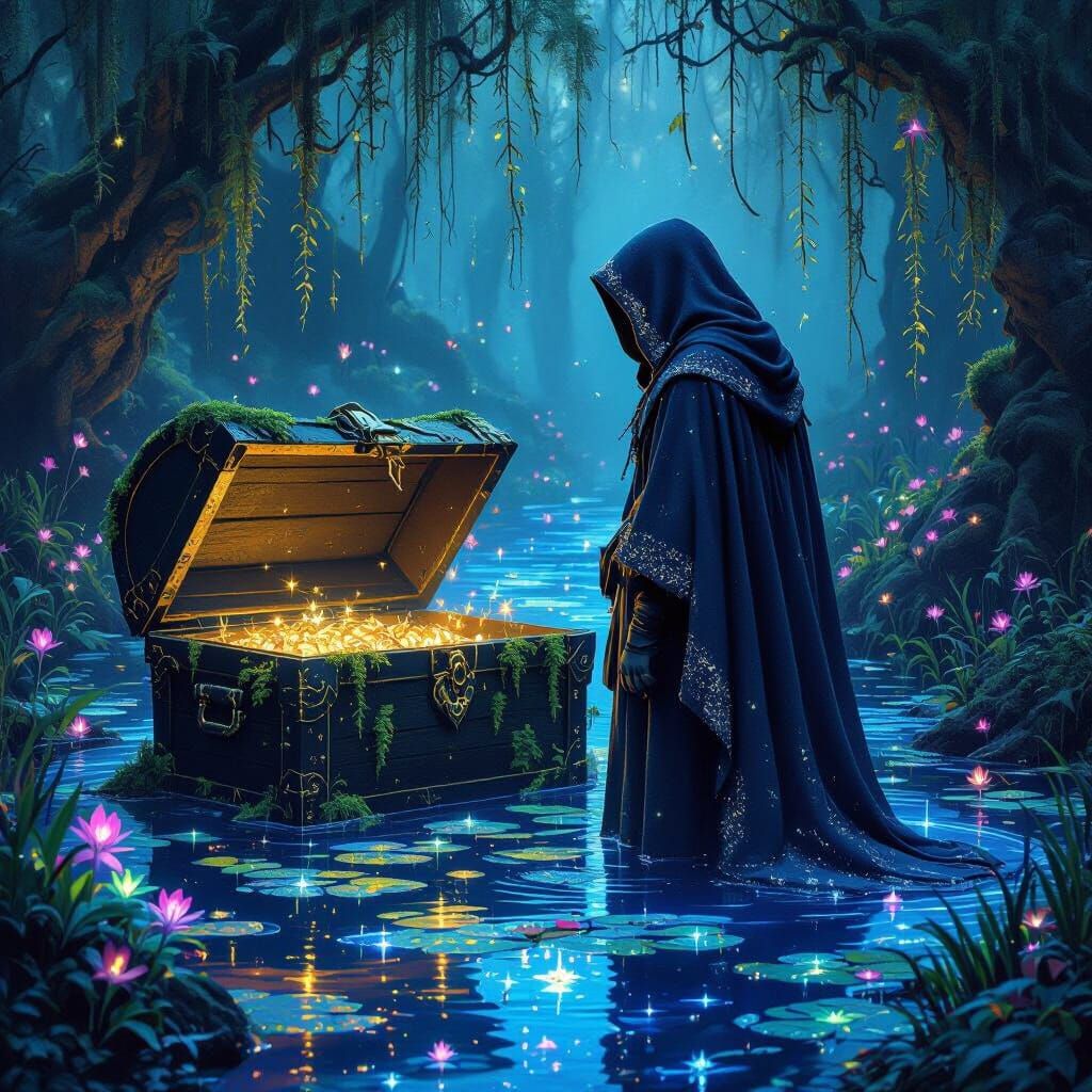 Stardust Traveler and Bioluminescent Swamp Treasure