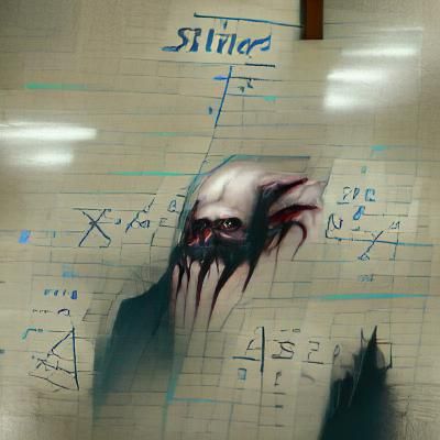 Sinister Math Class by Greg Rutkowski