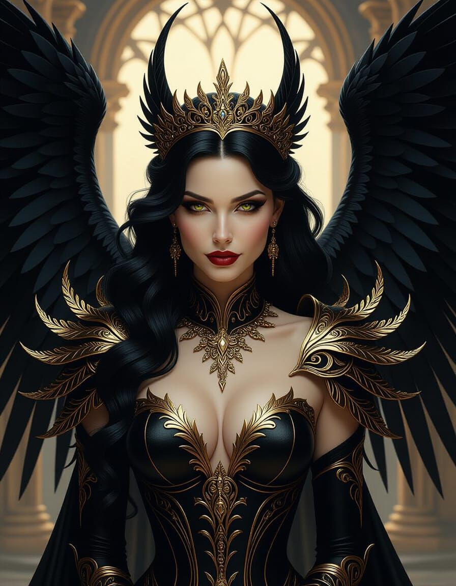 Queen Harpy Bellisimo in Gothic Romance Setting