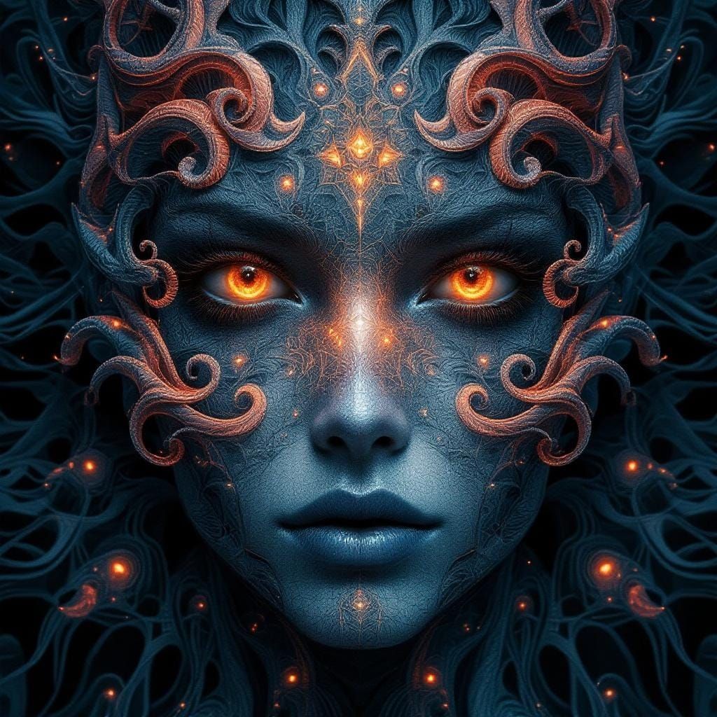 Arcane Avatar Miraltar: Fractal Portrait in Unreal Engine 5