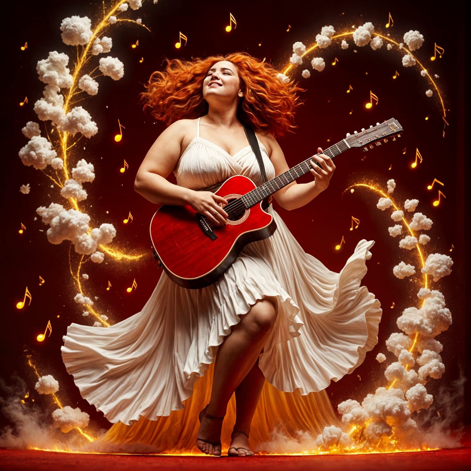 Epic Windswept Concert in Hyper Realistic Style