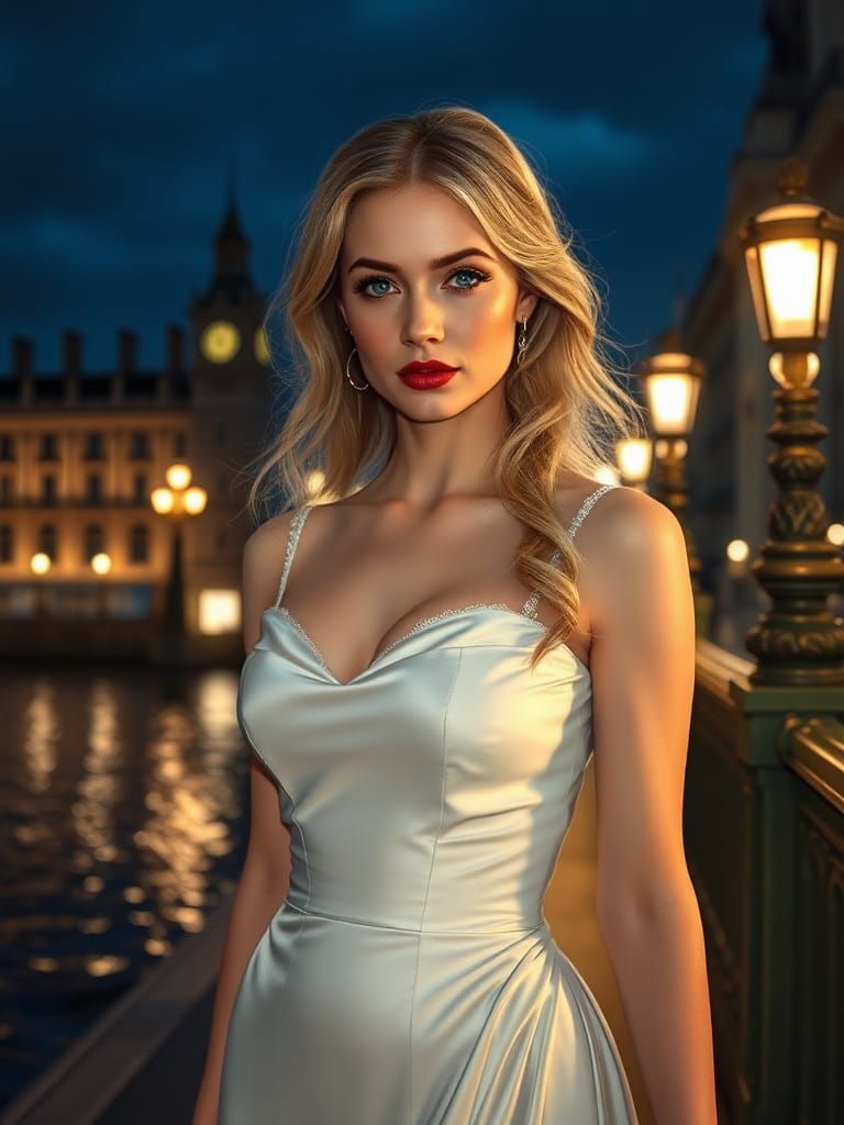 Ukrainian Woman in Victorian London, Digital Art