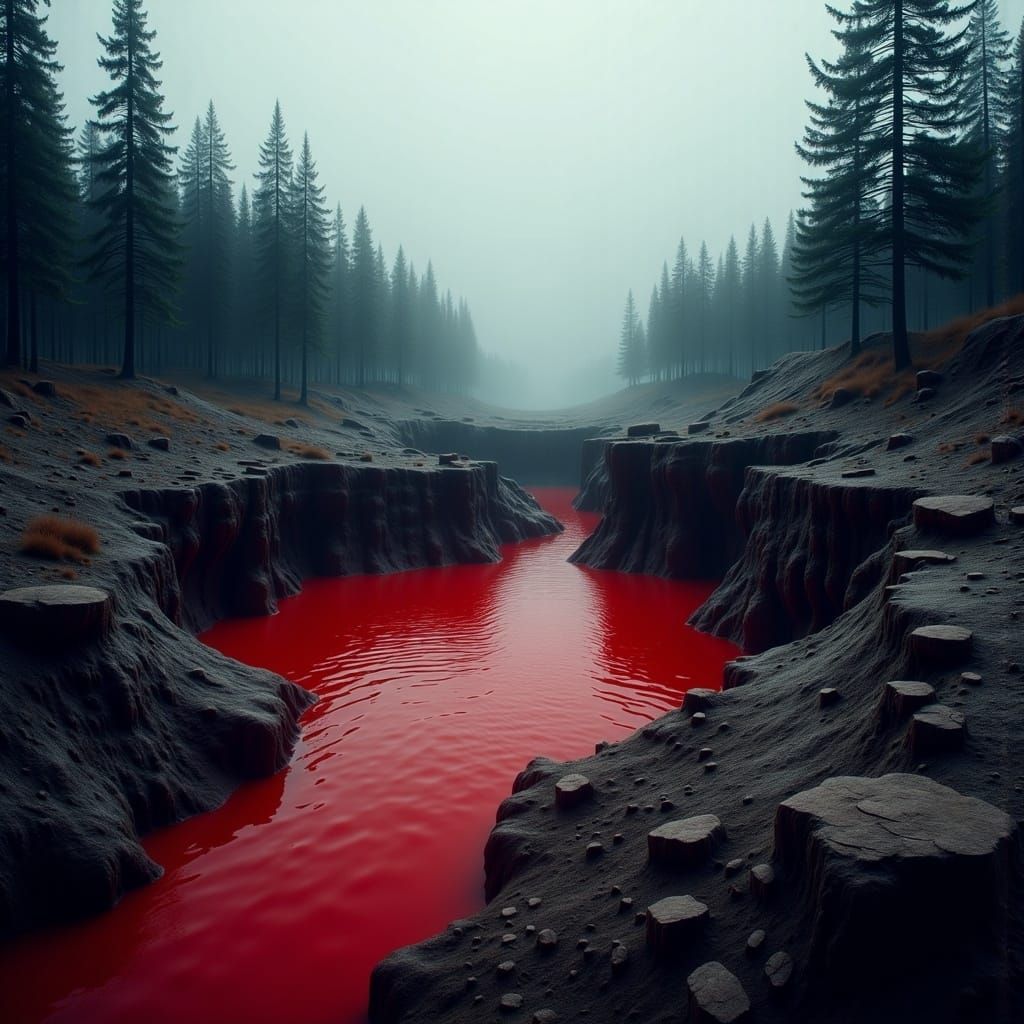 Bizarre Bloodless Pool in Northern Canada's Desolate Landsca...