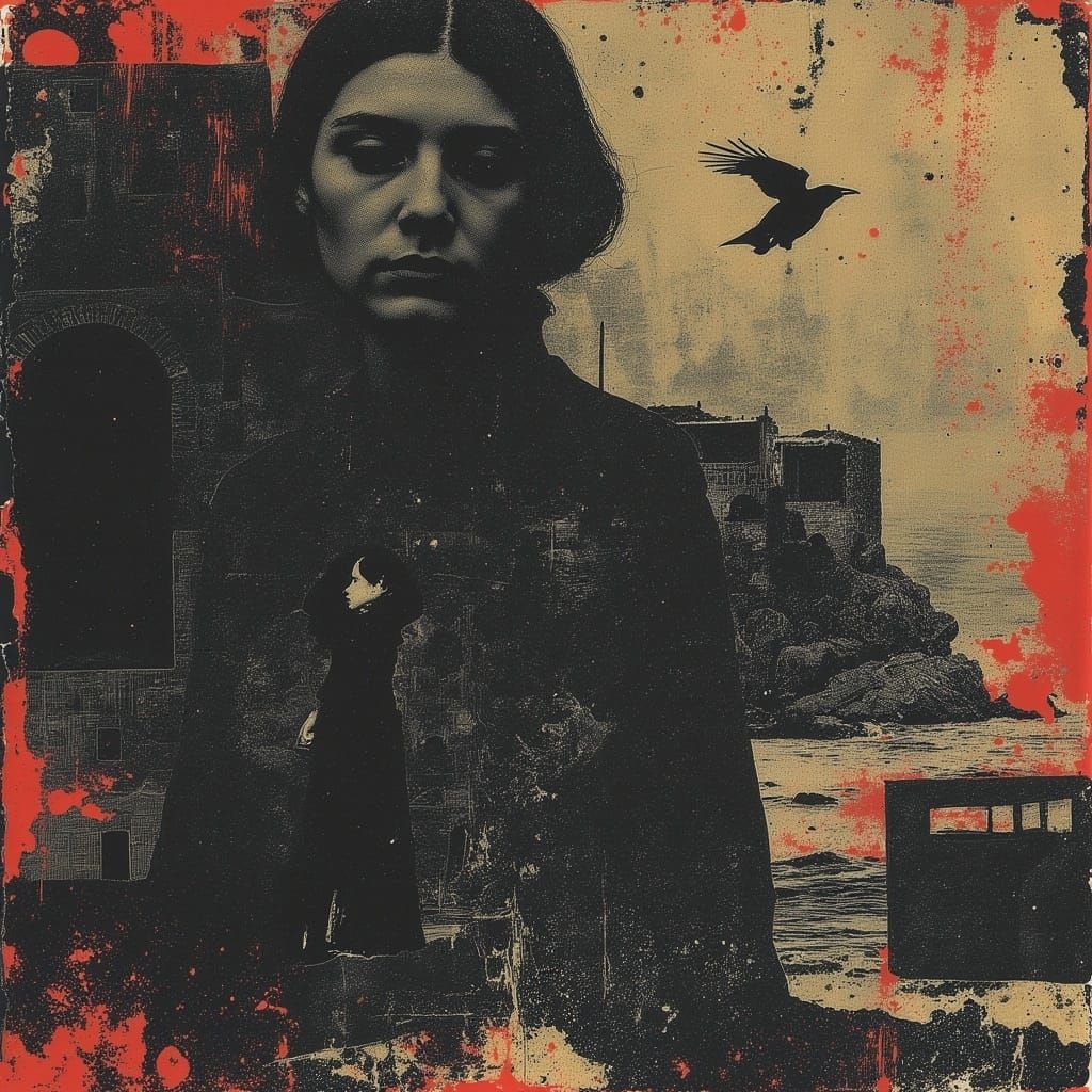 Surreal Fantasy Goddess in a Realm of Deep Colors