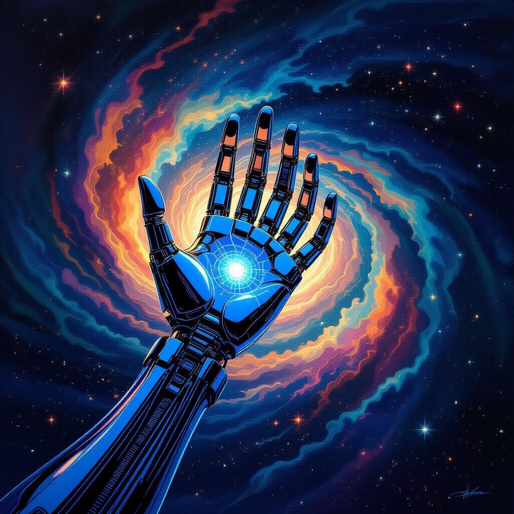 Biomechanical Hand Emerges from Digital Vortex