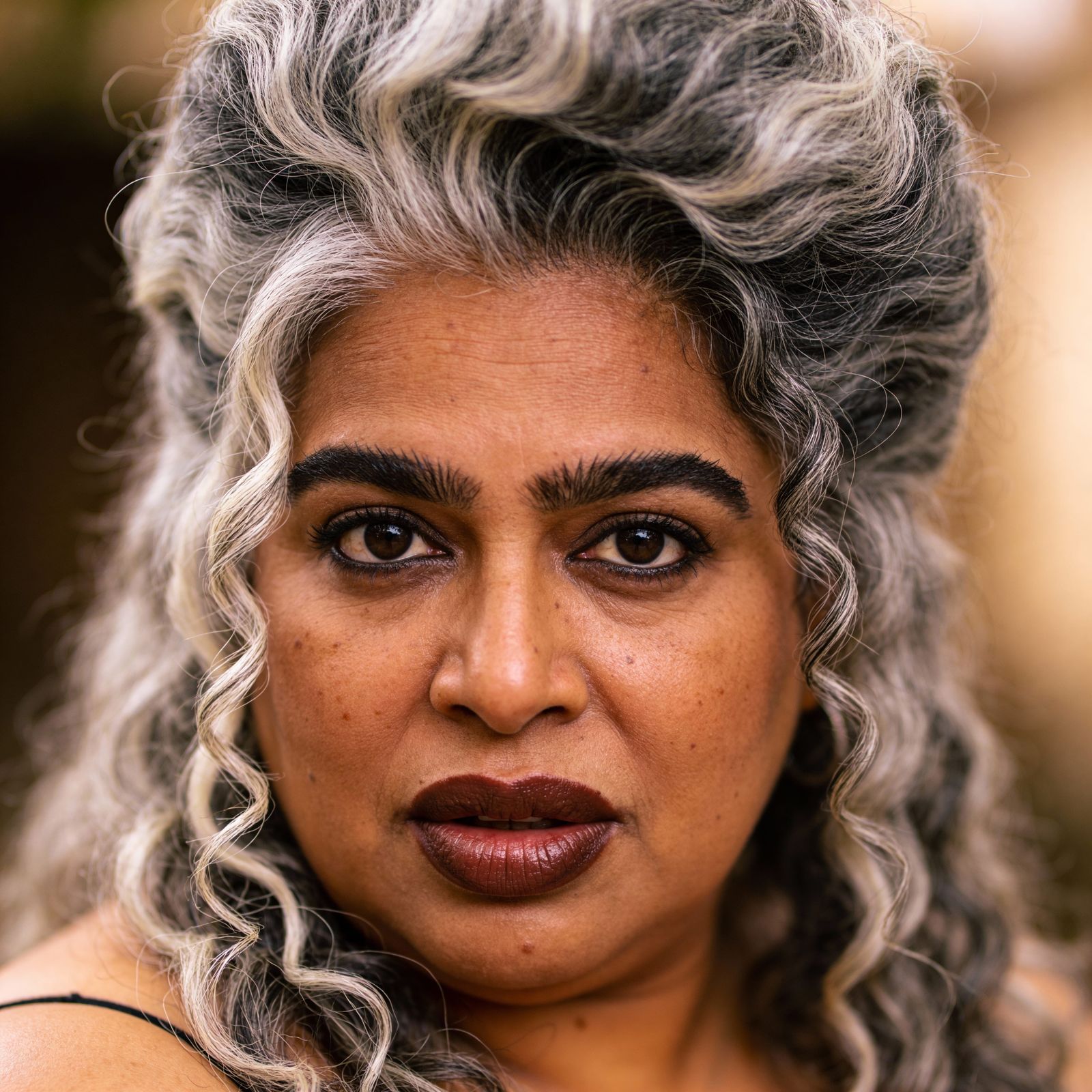HD Portrait of a Detailed Indian Woman with Unique Hairstyle