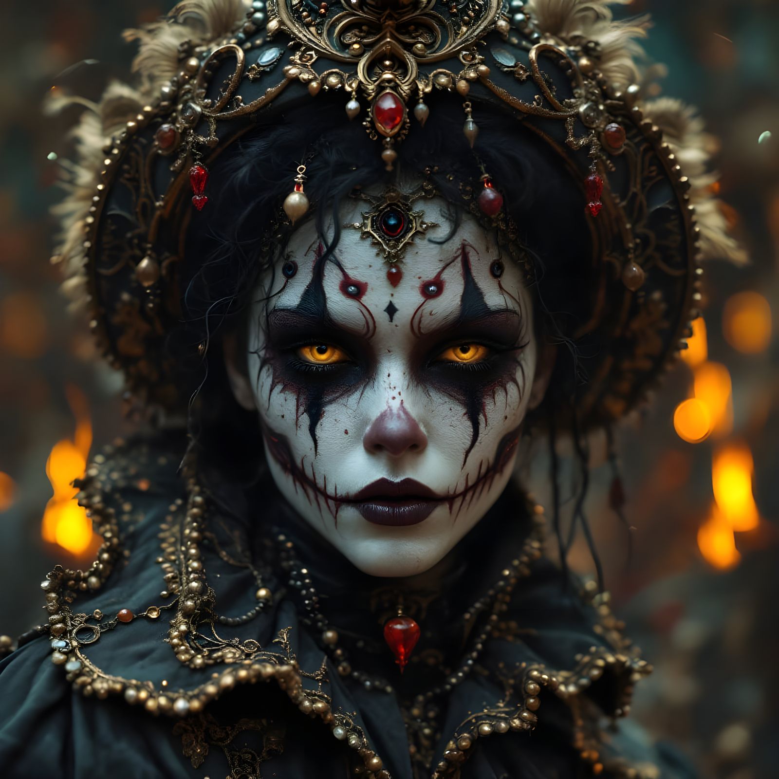 Gothic Circus Masterpiece in Photorealistic Style