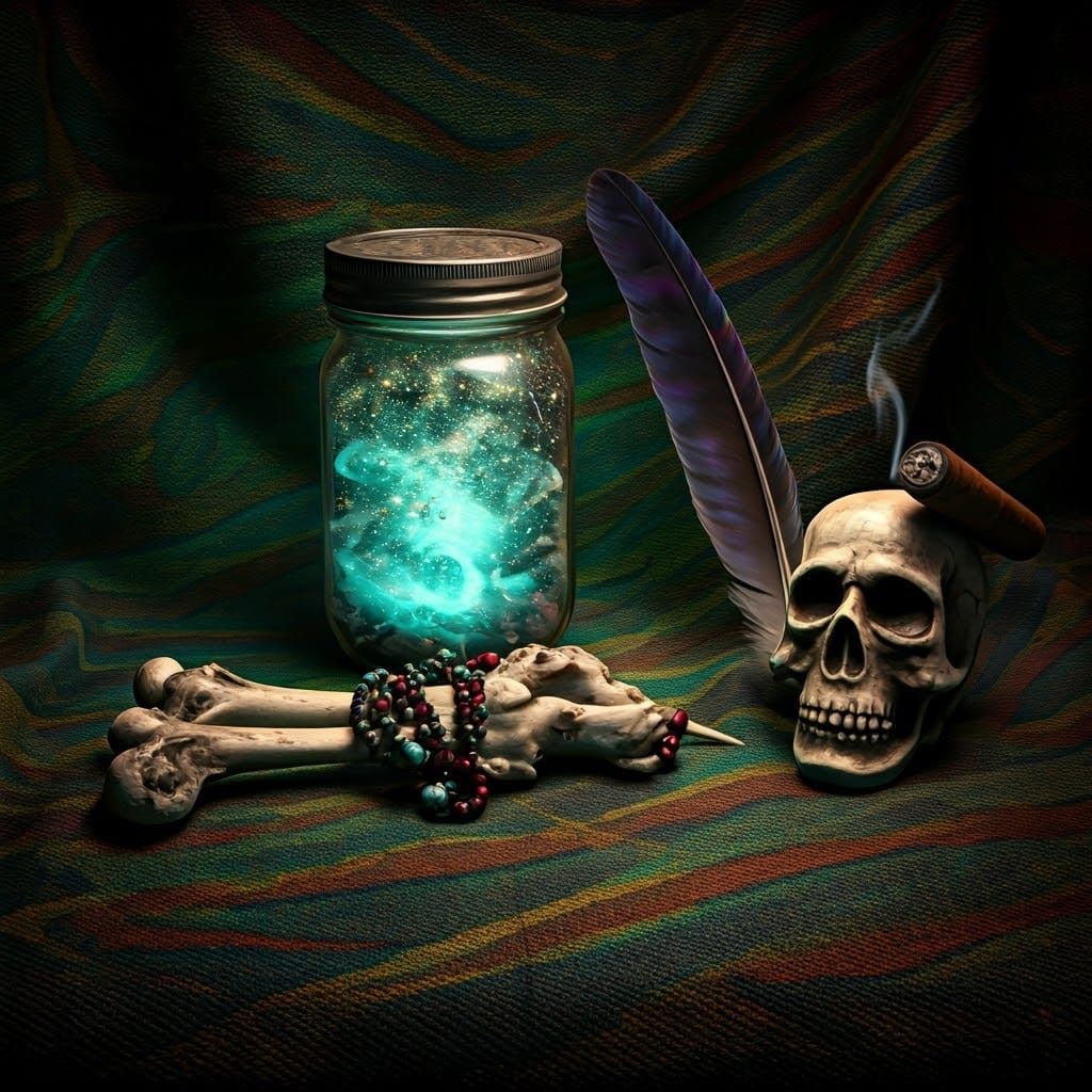 Mystical Voodoo Ceremony Still Life