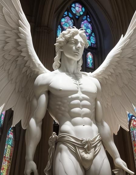 Lucifer Statue Ensnared, Renaissance Style