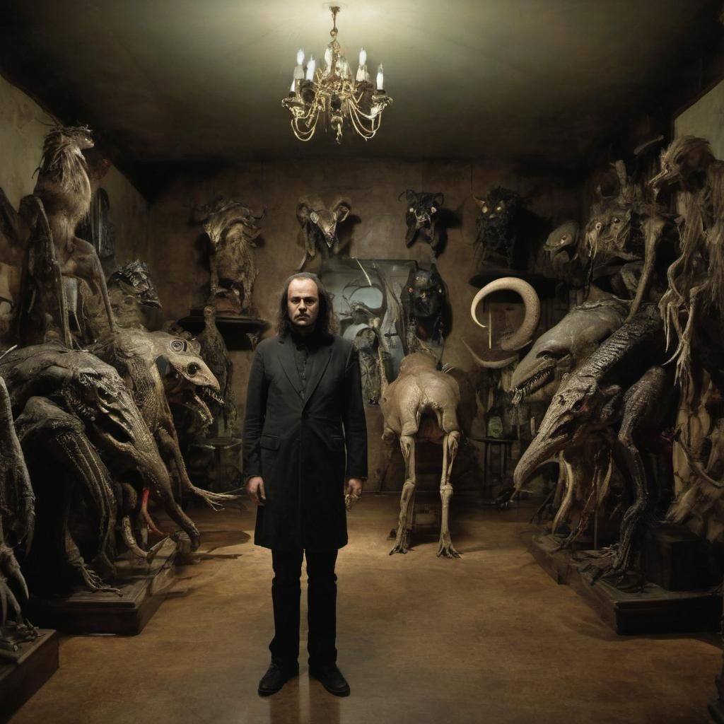 Kaspar Hauser in Surreal Cryptid Taxidermy Museum