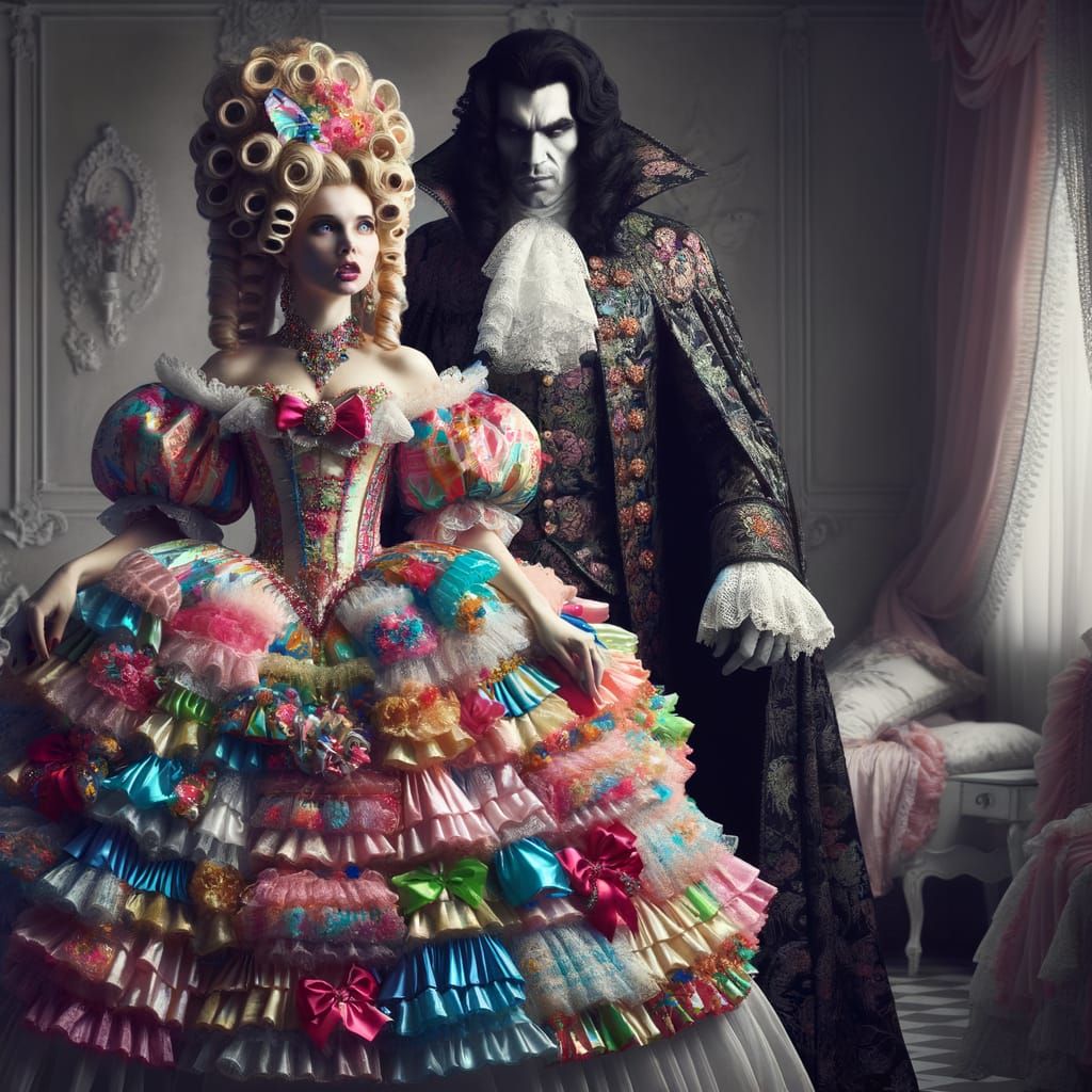 Gothic Fashion: Woman and Vampire Lord