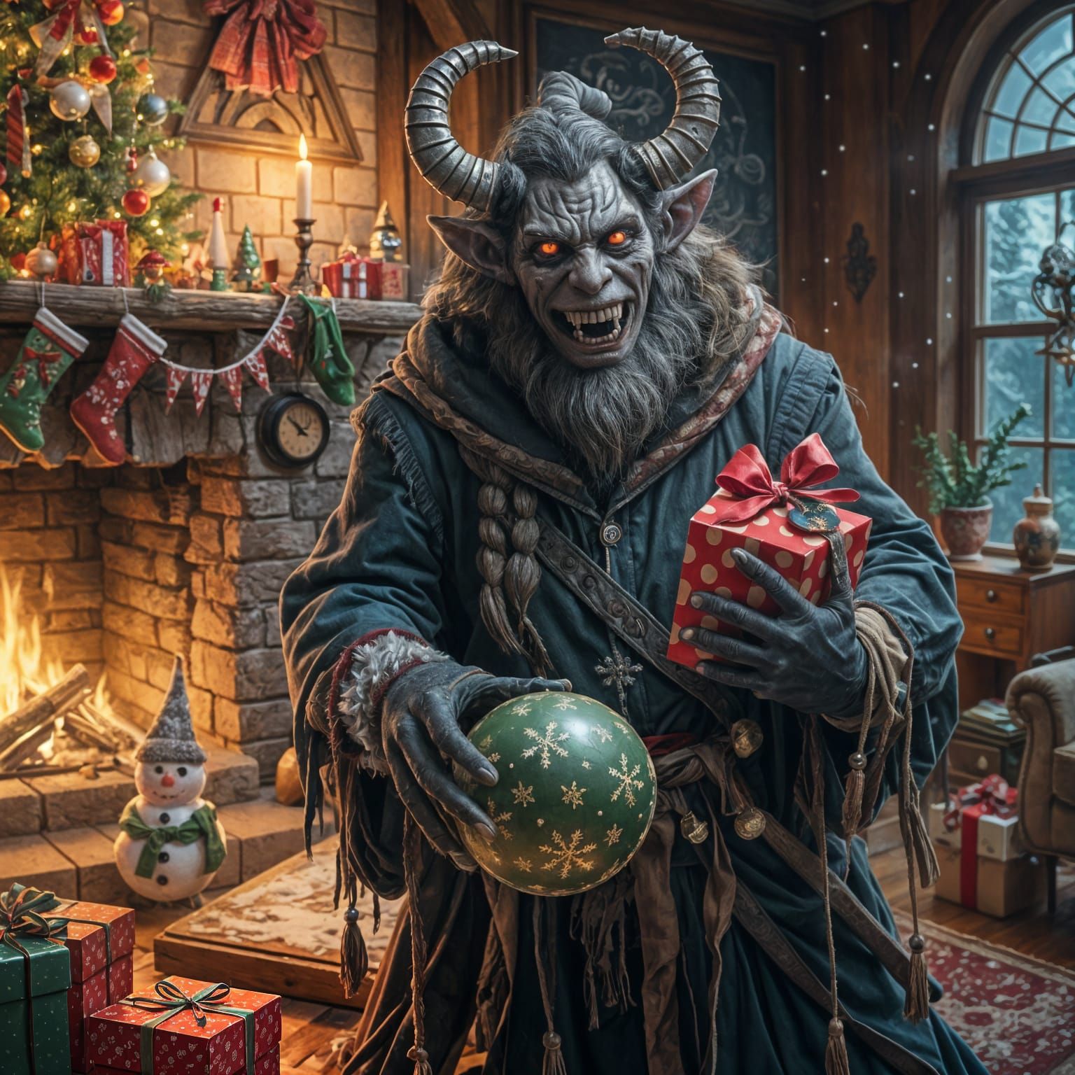 Holiday Havoc: Krampus and the Sinister Snowman