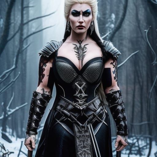 Princess Elsa as Viking Warrior