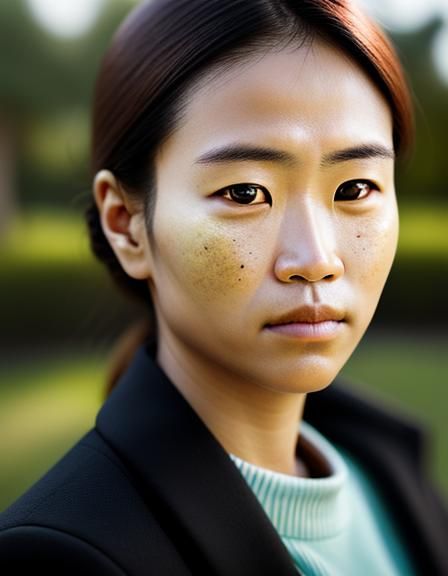 Enhanced Portrait with Natural Facial Features