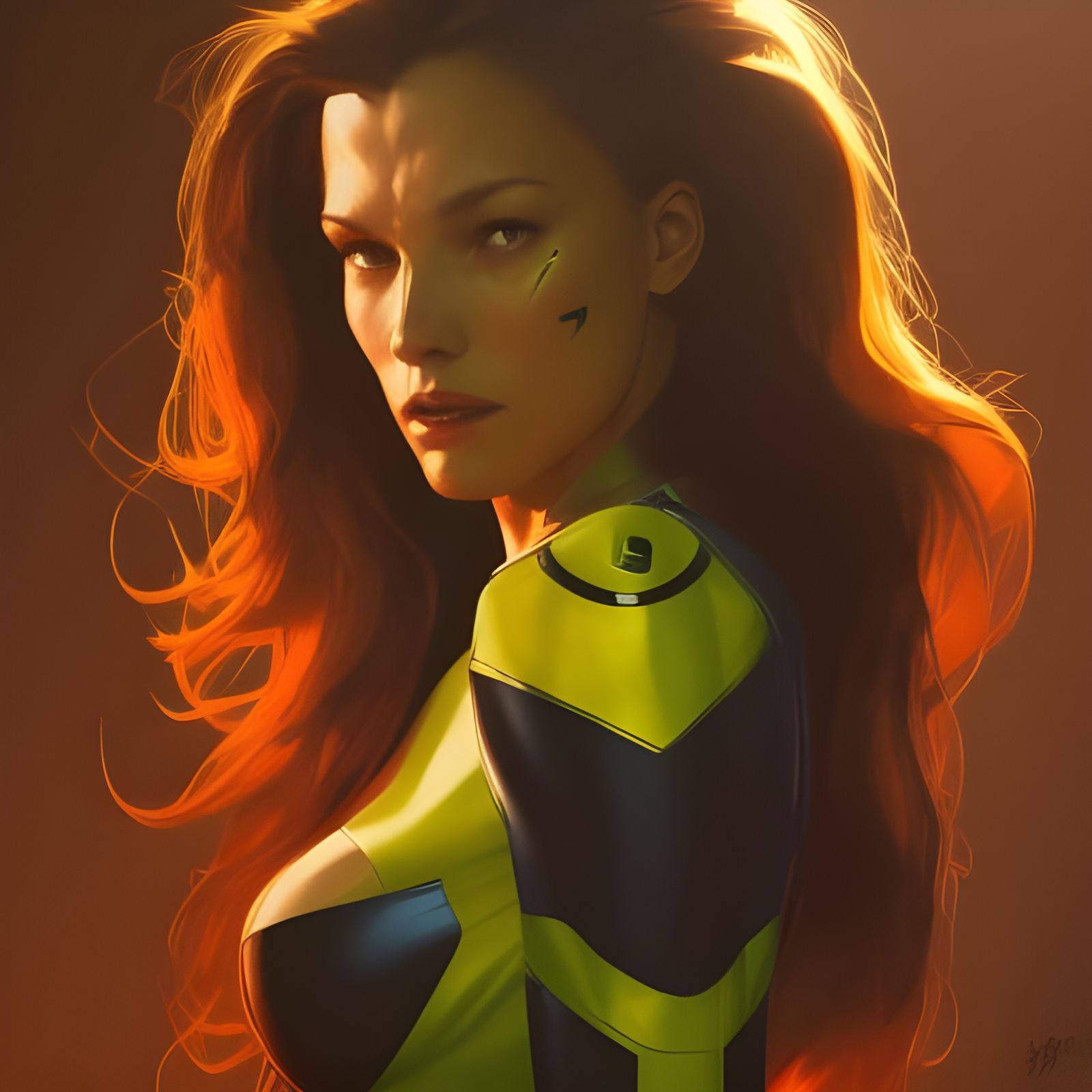 X-Men's Rogue: Hyperdetailed Portrait in Artgerm Style